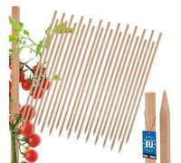KOTARBAU® 25 Pièces Tuteur Tomate - Bois de Hêtre - 80 cm - Naturel - Tuteur Plante - Piquet de Jardin - Poteau Bois - Piquet Tomate - Support Plante Grimpante