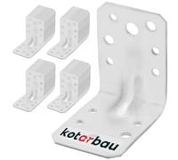 KOTARBAU® 50 Pièces Équerre De Fixation - Acier Galvanisé - 65 x 65 x 45 mm - Argent - Renfort d'angle Métal - Équerre de Fixation Renforcée - 90 Degrés