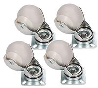 KOTARBAU 5907465906722 Lot de 4 roulettes pour meuble Argenté 50 mm