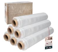 KOTARBAU® 6 x Film Étirable Déménagement | Film Plastique Emballage Transparent 50 cm 2,5 kg