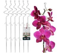 KOTARBAU® 6 x Poteau de Support de Fleurs 58 cm | Support de Plantes en Pot en Lastique Transparent Spirale | Baton Support Fleurs