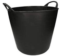 KOTARBAU® Auge en Caoutchouc Élastique 26L Seau Noir avec Poignées de Transport Panier de Jardin Universel et Flexible