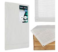 KOTARBAU® Bâche 55 g/m² - Imperméable - 2 x 3 m - Blanc | Bâche de protection universelle avec œillets, bâche en tissu PE, pour bois de chauffage et meubles de jardin