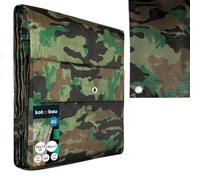 KOTARBAU® Bâche de Protection Extérieur 10x15 m Camouflage 90 g/m² Polyéthylène Bâche Anti UV Bache Remorque Bache Impermeable Exterieu