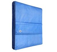 KOTARBAU® - Bâche en tissu, dimensions 15x16 mètres, couleur bleue, grammage 60g/m². Bâche de protection, renforcée avec des œillets, imperméable, résistante à la déchirure, idéale pour les travaux de