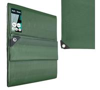 KOTARBAU® Bâche de Protection Extérieur Polyéthylène 4 x 5 m Vert Olive 120 g/m² Bâche Anti UV Bache Remorque Bache Impermeable Exterieu