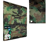 KOTARBAU® Bâche de Protection Extérieur 4 x 6 m, Camouflage, 90 g/m² | Polyéthylène, Bâche Anti UV, Bache Remorque, Bache Impermeable Exterieu