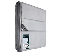KOTARBAU® Bâche de Protection Extérieur Polyéthylène 6 x 12 m Argenté 200 g/m² Bâche Anti UV Bache Remorque Bache Impermeable Exterieu