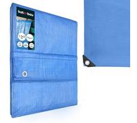 KOTARBAU® Bâche de Protection Extérieur - Polyéthylène - 1,5 x 2 m - Bleu - 75 g/m² - Bâche avec œillets - Anti UV - Toile de Protection - Couverture Impermeable Exterieu