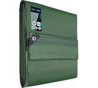 KOTARBAU® Bâche de Protection Extérieur Polyéthylène 10 x 15 m Vert Olive 120 g/m² Bâche Anti UV Bache Remorque Bache Impermeable Exterieu