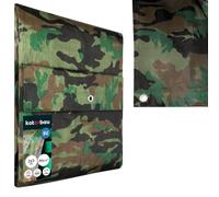 KOTARBAU® Bâche de Protection Extérieur - Polyéthylène - 2 x 3 m - Camouflage - 80 g/m² - Bâche avec œillets - Anti UV - Toile de Protection - Couverture Impermeable Exterieu