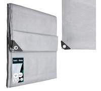 KOTARBAU® Bâche de Protection Extérieur - Polyéthylène - 3 x 5 m - Argenté - 200 g/m² - Bâche avec œillets - Anti UV - Toile de Protection - Couverture Impermeable Exterieu