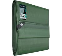 KOTARBAU® Bâche de Protection Extérieur Polyéthylène 6 x 12 m Vert Olive 120 g/m² Bâche Anti UV Bache Remorque Bache Impermeable Exterieu