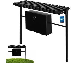 KOTARBAU® Banc de cimetière avec coffre à enterrer pliable 75 cm Banc de jardin résistant aux intempéries Métal & plastique Banc de parc extérieur résistant aux intempéries pour cimetière & jardin Ban