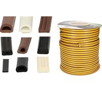 KOTARBAU® Bande d'étanchéité Pour portes Fenêtres E 15 x 8 mm 100 m Blanc Joint de porte Bande d'étanchéité Joint de fenêtre Joint caoutchouc Auto-collant EPDM