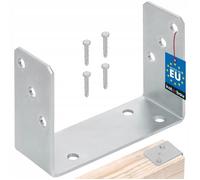 KOTARBAU® Base de Poteau U à Visser 160 mm Argent Galvanisé à Chaud La Solution Excellente pour Relier Différents Éléments