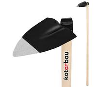 KOTARBAU® Binette 138 x 110 mm Cœur Houe en Acier avec Manche en Bois 110 cm Accessoire de Jardin Outil de Jardinage Accessoires de Plantation
