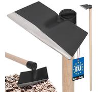 KOTARBAU® Binette 214 x 85 mm Trapézoïdale Houe en Acier avec Manche en Bois 110 cm Accessoire de Jardin Outil de Jardinage Accessoires de Plantation