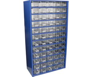 KOTARBAU® Boîte de rangement pour atelier avec tiroirs 306x551x155 Coffret de tri 60K Magasin pour petites pièces en métal