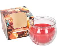 KOTARBAU® Bougie parfumée en verre - Durée de combustion : jusqu'à 28 heures - Cadeau avec un parfum agréable - Bougies décoratives pour aromathérapie (Pomme - Cannelle)