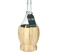 KOTARBAU® Bouteille en Verre avec Tresse en Osier - Contenance : 2 l