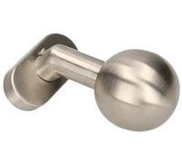 KOTARBAU® Bouton de Porte en Acier Inoxydable Bouton de Porte à Boule Coudé Rosette Ovale Poignée de Porte Fixe Poignée de Porte Garniture de Porte Mat Universel INOX Forme Sphérique