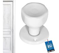 KOTARBAU® Bouton de Porte Tournant Blanc Quincaillerie de Porte Poignée Acier Laqué 1 pièce Partie Supérieure Durable