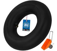 KOTARBAU® Chambre à Air - pour Bollerwagen - Gomme - 3.50-4 - Noir - Chambre à Air Brouette - avec Valve Coudée - pour Diable Et Chariot De Transport - ⌀ 24 cm