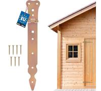 KOTARBAU ® Charnière 250 mm Charnière de porte Charnière de portail En acier galvanisé Inoxydable Or Solide