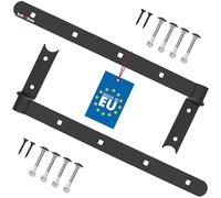 KOTARBAU® Charnière à congé de 400 mm Noire x2 en Acier | Charniere Porte Lourde | Penture | Charniere Portail | Charnière Porte Lourde, | Penture Volet Bois | Charnieres | Charniere Noir | Charnières