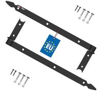 KOTARBAU® Charnière à Congé de 500 mm Noire x2 en Acier | Charniere Porte Lourde | Penture | Charniere Portail | Charnière Porte Lourde, | Penture Volet Bois | Charnieres | Charniere Noir | Charnières