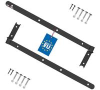 KOTARBAU® Charnière à congé de 600 mm Noire x2 en Acier | Charniere Porte Lourde | Penture | Charniere Portail | Charnière Porte Lourde, | Penture Volet Bois | Charnieres | Charniere Noir | Charnières