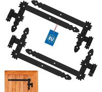 KOTARBAU® Charnière d'angle 600x50 mm Kit 4x gonds + 4x charnières d'angle pour portails Portes décoratives