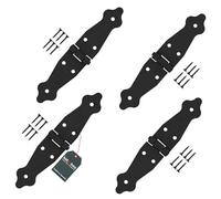 KOTARBAU® Charnière de Chantier x 4 | Charniere Porte Lourde | Charnières de Portes | Charnière Porte Lourde | Charniere Portail 100 x 100 x 35 mm en Acier galvanisé 4 Pieces