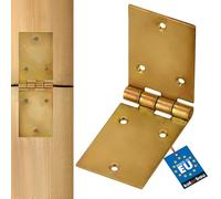 KOTARBAU® Charnière de coffre - 150 x 50 mm - Galvanisée - Jaune - Charnière de porte - 2 ailes - Qualité supérieure