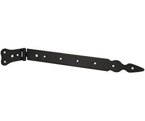 KOTARBAU Charnière de portail 350 mm - Noir - Inoxydable - Ferrure de jardin - Robuste