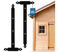 KOTARBAU® Charnière de porte 600 mm 2 pcs. Roulement à billes Bec de graissage Charnière de porte Charnière de portail Charnière de portail de jardin Charnière (600 mm) Plaque 245 mm