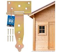 KOTARBAU® Charnière en Croix 150 mm Charnière pour Portes et Portails Galvanisée Dorée Quincaillerie de Construction