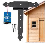 KOTARBAU® Charnière en croix 200 mm - Ferrure de construction - Raccord en bois - Charnière en T - Revêtement par pulvérisation