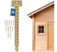 KOTARBAU® Charnière en Croix 400 mm Charnière pour Portes et Portails Galvanisée Dorée Quincaillerie de Construction (Lot de 6)