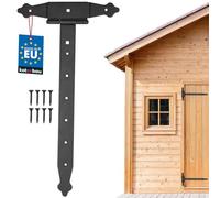 KOTARBAU® Charnière en croix 400 mm - Ferrure de construction - Raccord en bois - Charnière en T - Revêtement par pulvérisation