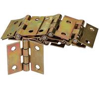 KOTARBAU - Charnière pour meuble 20 x 25 mm - Charnière roulée et plaquée zinc pour portes, armoires et commodes - Charnière robuste pour portes et meubles (50 pièces)