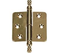 KOTARBAU Charnières décoratives 45 x 45 mm Bande de style Charnière de meuble universelle Différentes couleurs Antirouille Gauche/droite Robuste Pratique (laiton gauche)