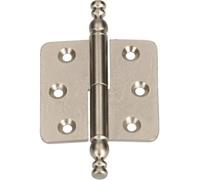 KOTARBAU Charnières décoratives 45 x 45 mm Bande de style Charnière de meubles universelle Différentes couleurs Antirouille Gauche / droite Robuste Pratique (Satin à gauche)