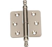 KOTARBAU Charnières décoratives 45 x 45 mm Bande de style Charnière de meubles universelle Différentes couleurs Antirouille Gauche/droite Robuste Pratique (satin droite)