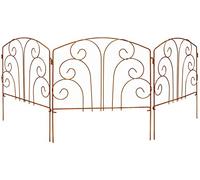 KOTARBAU® Clôture de jardin en acier inoxydable 3 x 56 x 59 cm