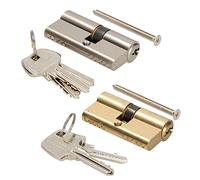 KOTARBAU Cylindre de serrure 25/30 en laiton - Cylindre de porte profilé - Serrure de sécurité double cylindre laitonné