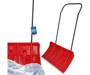 KOTARBAU® Déneigeuse à Roues 80 cm avec Profil en Aluminium et Manche en Métal Rouge Profi
