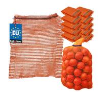 KOTARBAU Ensemble de 10 Sacs Raschel - Sacs pour Pommes de Terre - 50 x 80 cm - Sac à Fruits - 25 kg - Polypropylène - Filet pour Légumes - Sac de Rangement - pour Oignons - Pomme de Terre - Légumes