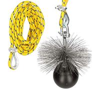 KOTARBAU Ensemble de balai de cheminée en acier inoxydable Toutes tailles
